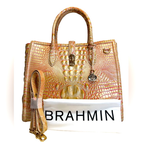 Brahmin NWT Nikita Sunkiss Melbourne Genuine Leather Purse Bag (P043) - Picture 3 of 12